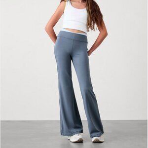 Athleta Light Blue Transcend Crossover Leggings - Girls Size L